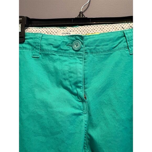 Crown & Ivy Women's Green Capri Pants Size 6 Casual Solid Mid Rise - Picture 4 of 10